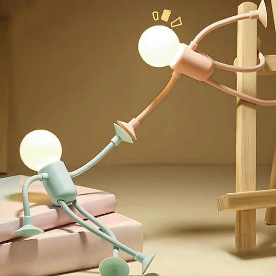 💥 Funny night light with interchangeable sportsman shape🌟