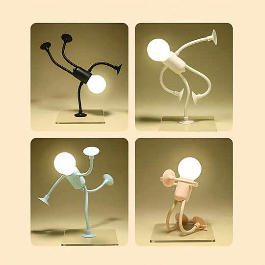 💥 Funny night light with interchangeable sportsman shape🌟