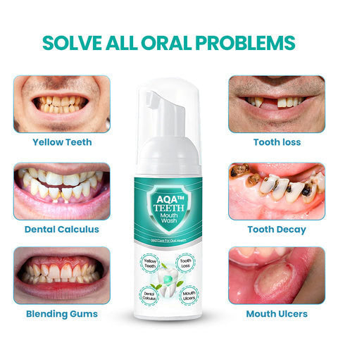 š„ LAST DAY SALE 70% OFF š„AQA⢠NEW TEETH Mouthwash - Solve all Oral Problems