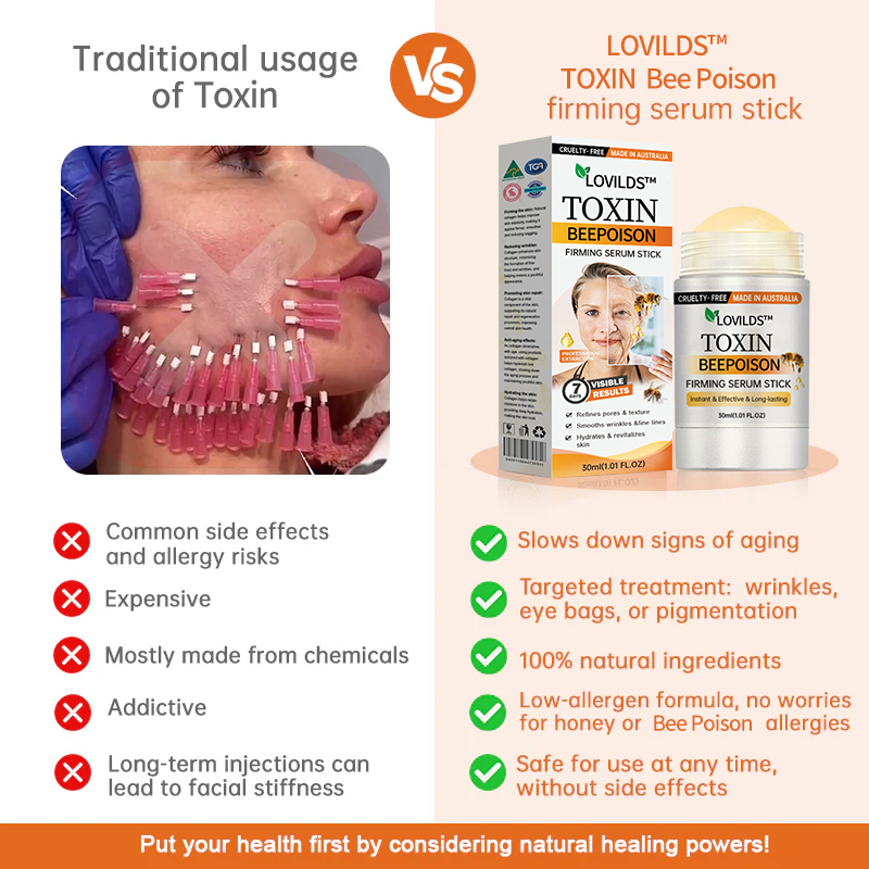 🐝🎁Made and Shipped from Australia✨LOVILDS™ Botulinum Toxin Bee Poison Firming Serum Stick🔥LAST DAY 70% OFF